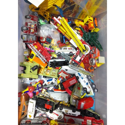 441 - A large collection of die-cast model vehicles comprising Corgi, Dinky, Matchbox etc.