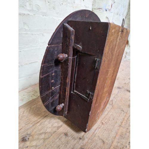 211 - A mahogany case fusee railway clock, L.M.S. Joyce, Whitchurch, diameter 45cm.