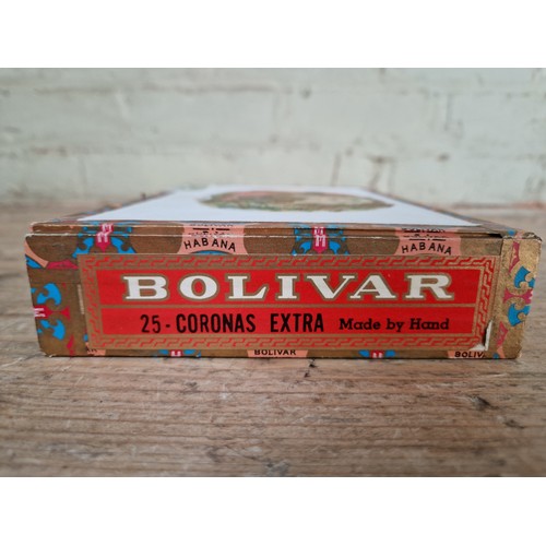 176 - A collection of assorted cigars to include a box of 25 Bolivar Habana (opened), a box of  50 King Ed... 