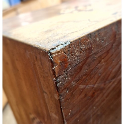 289 - A Japanese parquetry inlaid cabinet, height 36cm.