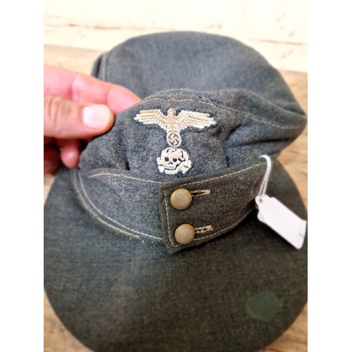 118 - A WW2 Waffen-SS Panzer M43 German cap.