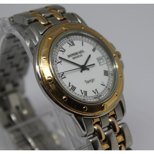 85 - A Raymond Weil Tango stainless steel wristwatch, case diam. 43mm.