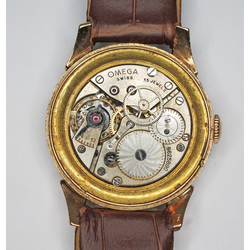 83 - An Omega 14ct gold 