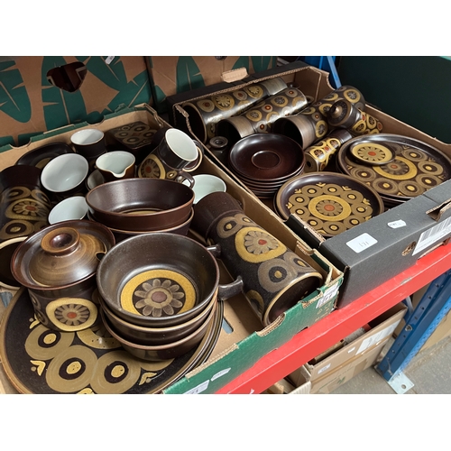 171 - 2 boxes of Denby Arabesque pottery