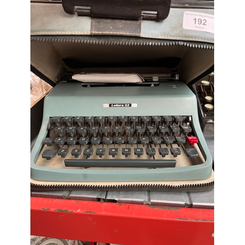 192 - A Lettera 32 portable typewriter