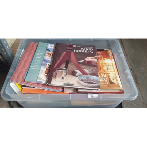 280 - 2 boxes of classical rock magazines, a box of CDs and a box of books and comics.