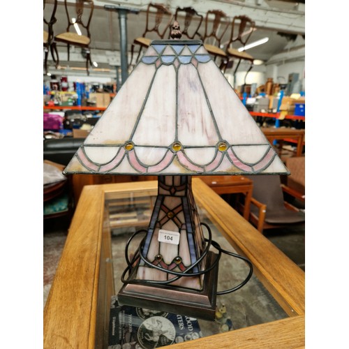 104 - A tiffany style lamp