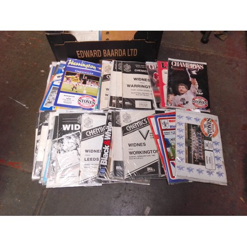 78 - A box of assorted rugby programs