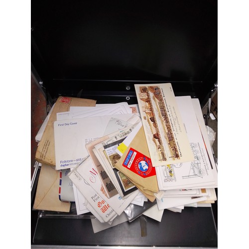 112 - A briefcase containing first day covers