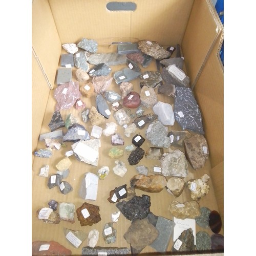 176 - A box of mineral samples