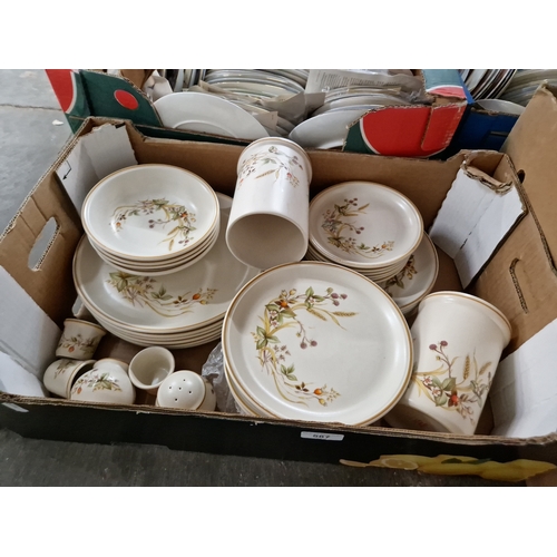 587 - Box of Harvest dinnerware