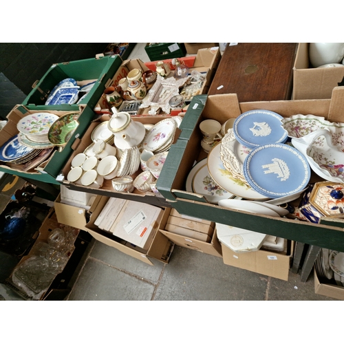 597 - A quantity of assorted china including Royal Albert, Paragon, Mailing lustre, Continental etc., etc.