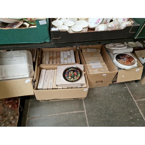 598 - Five boxes of collectors plates