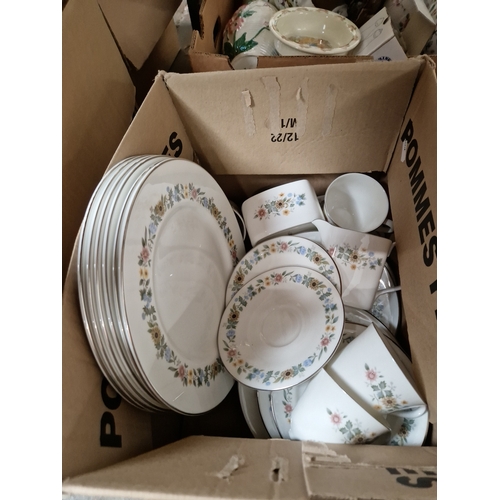 599 - Box of Royal Doulton pastoral china