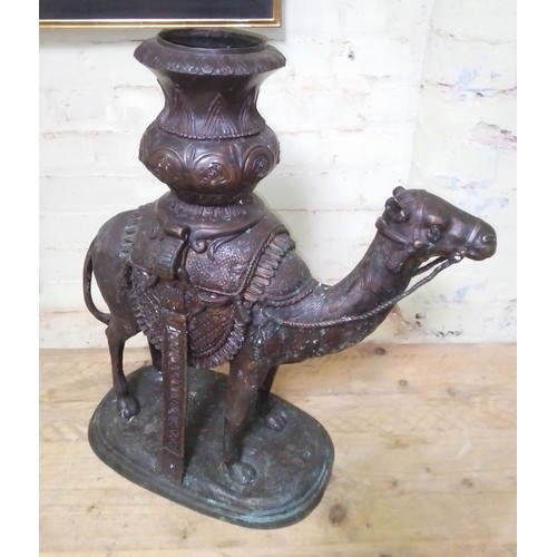 75 - A modern bronze camel, height 67.5cm.