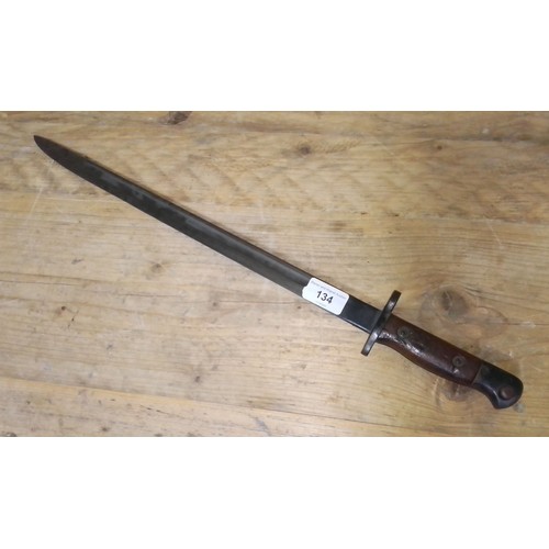 134 - A WW1 bayonet, pattern 1907.