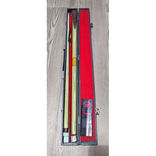 156 - A PowerGlide Professional cue in case.