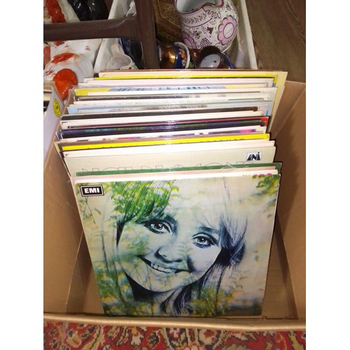 398 - A box of approx. 52 LPs, circa 1960s and later including Lulu, Buddy Holly, Franky Valli etc.