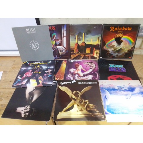 406 - Eleven rock LPs comprising Marillion, Pink Floyd, Rush and Whitesnake.