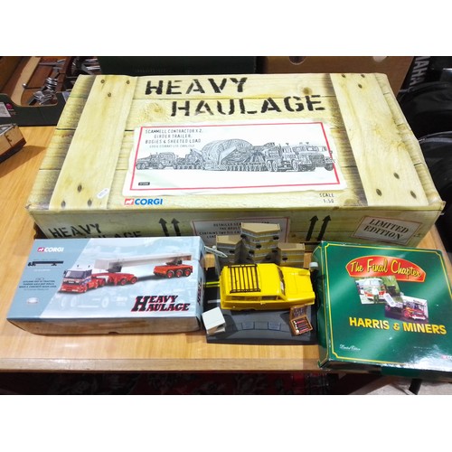 364 - Assorted boxed toys comprising Corgi Heavy Haulage truck CC12305 and Corgi CC11802, together with an... 