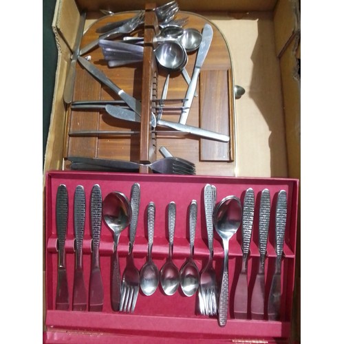 220 - A collection of Viners cutlery.