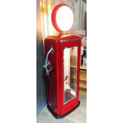 228 - A Roadside Relics Fender Custom Shop petrol pump guitar display cabinet by Firebird Fibreglass Produ... 