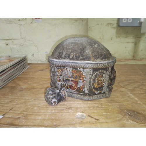 283 - A lead tobacco box.