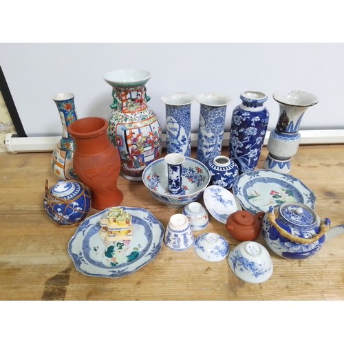 296 - A collection of Chinese and Japanese porcelain, the majority as found.