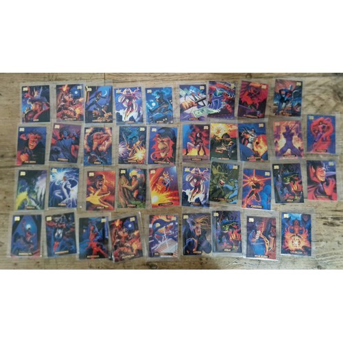 448 - 114 Marvel Master Collection collectors cards.