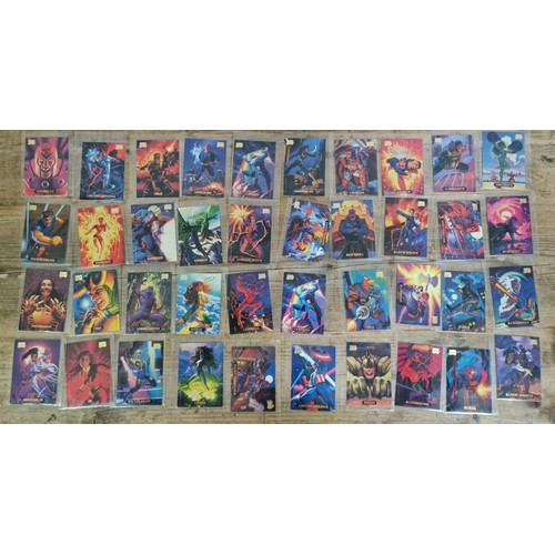 448 - 114 Marvel Master Collection collectors cards.