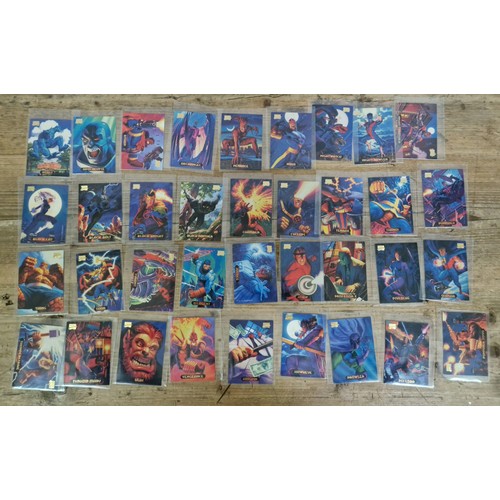 448 - 114 Marvel Master Collection collectors cards.