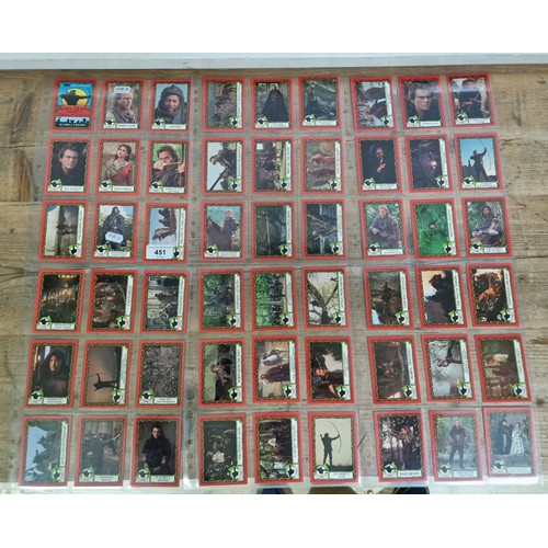 451 - A complete set of Robin Hood collectors cards.