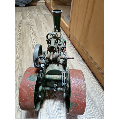 326 - A scratch built steam tractor, as found.