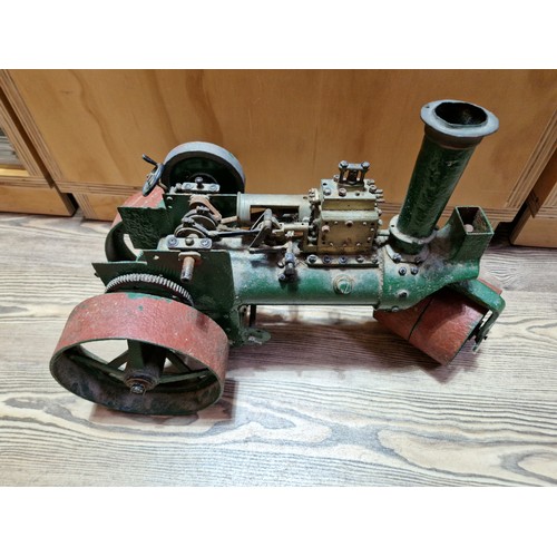 326 - A scratch built steam tractor, as found.