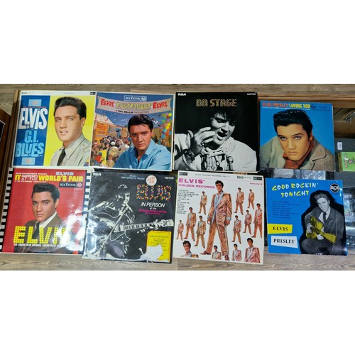 402 - A box of approx. 24 Elvis Presley LPs (two 10