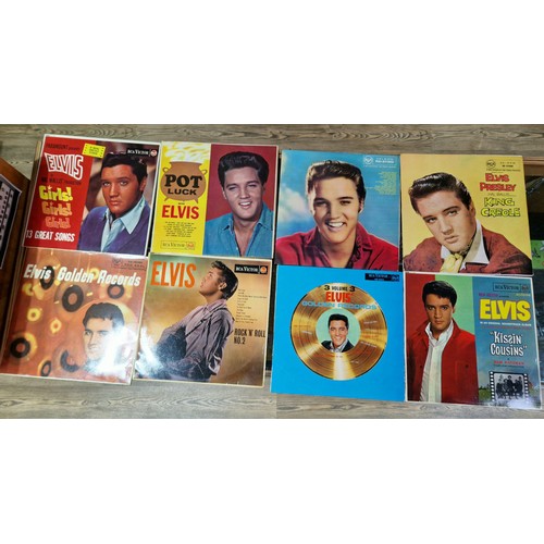 402 - A box of approx. 24 Elvis Presley LPs (two 10