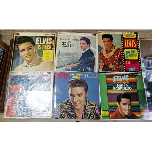 402 - A box of approx. 24 Elvis Presley LPs (two 10