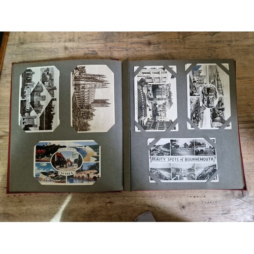 274 - Two albums of postcards, early 20th century, various subject matter, including Lake District etc., e... 