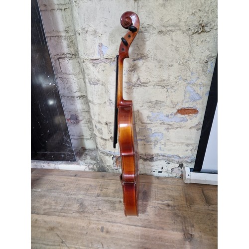 236 - Assorted violins, bows and cases, spares and repairs.