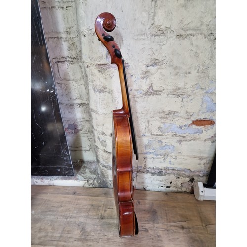 236 - Assorted violins, bows and cases, spares and repairs.