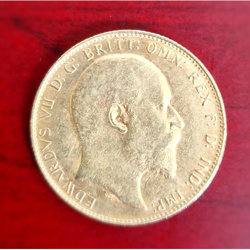 102 - A Edward VII 1909 Perth Mint sovereign.