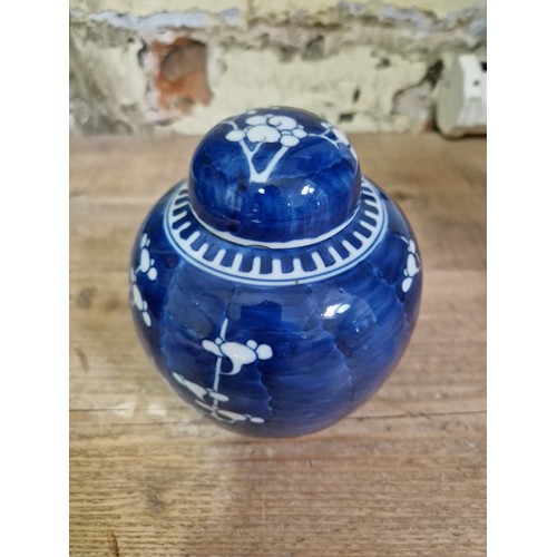 146 - Assorted Chinese blue and white porcelain comprising a large ginger jar bearing four character Kangx... 