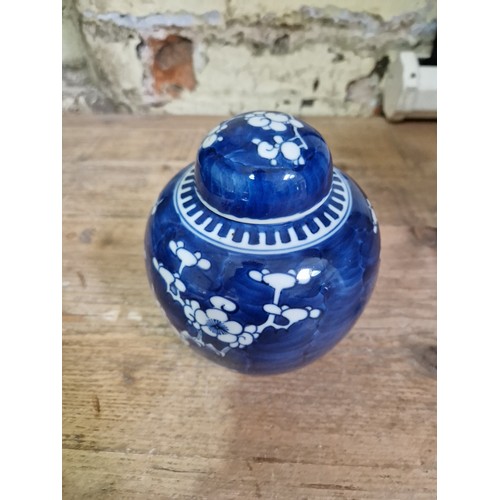 146 - Assorted Chinese blue and white porcelain comprising a large ginger jar bearing four character Kangx... 