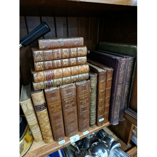 25 - Various 19th and 18th century books including Lancashire and Cheshire Past & Present, bound by John ... 