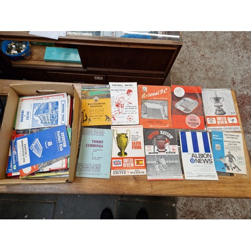 48 - A box of mainly 1960s assorted football programmes.