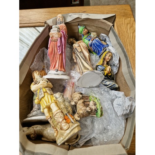 66 - A nativity set.