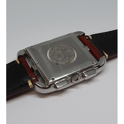 10 - A Hermes Cape Cod stainless steel wristwatch, ref. CC1.910, case width 31mm, case length 43mm, sapph... 