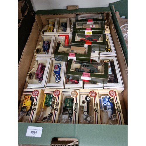 691 - 25 Lledo model vehicles including 5 from Days Gone Military Collection - all boxed