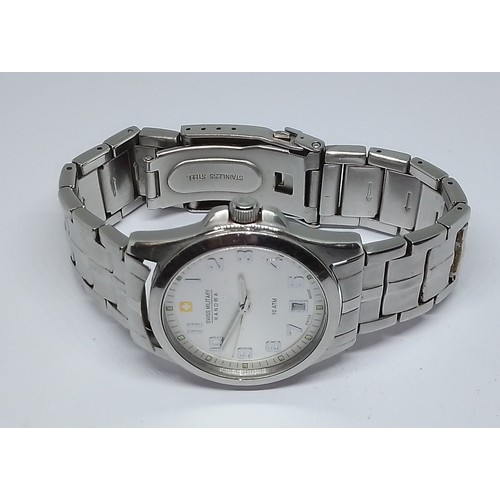 64 - A Swiss Military Hanowa wristwatch.