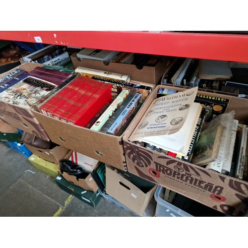 196 - 6 boxes of books